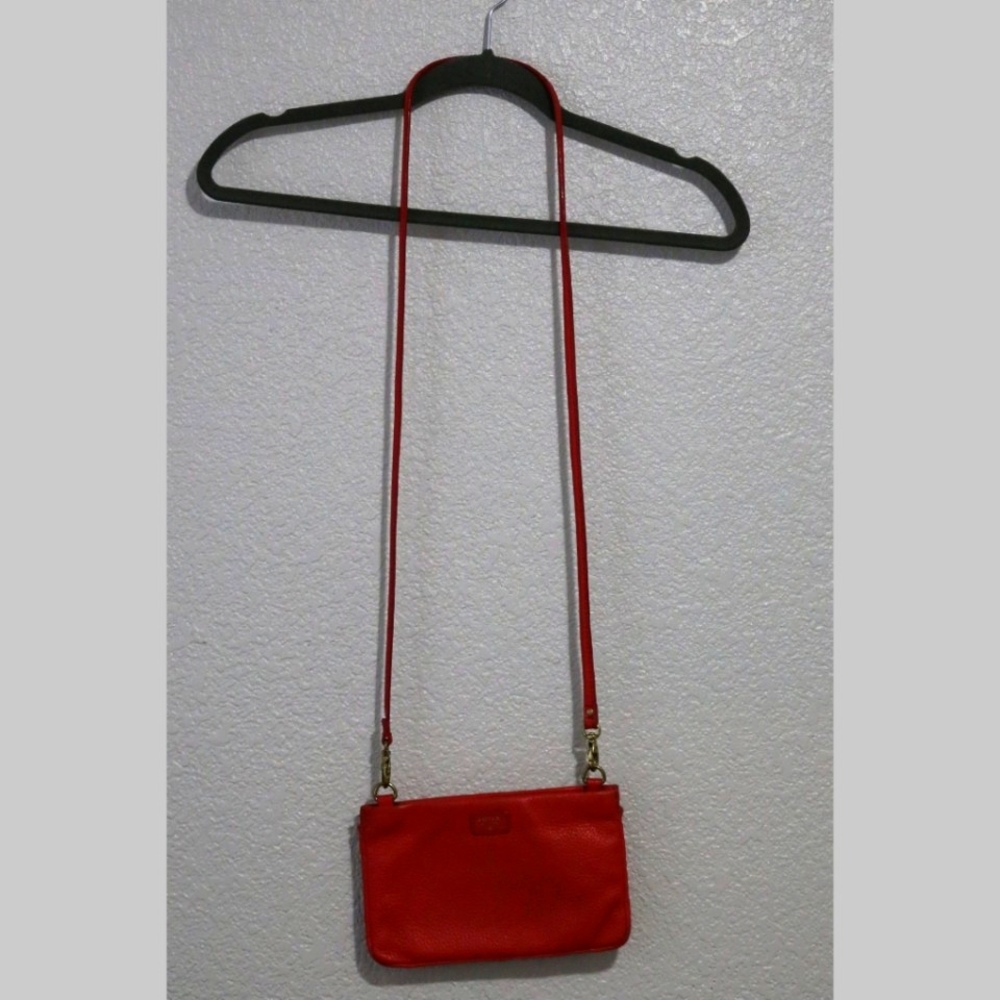 Fossil Red Leather Crossbody Small Purse